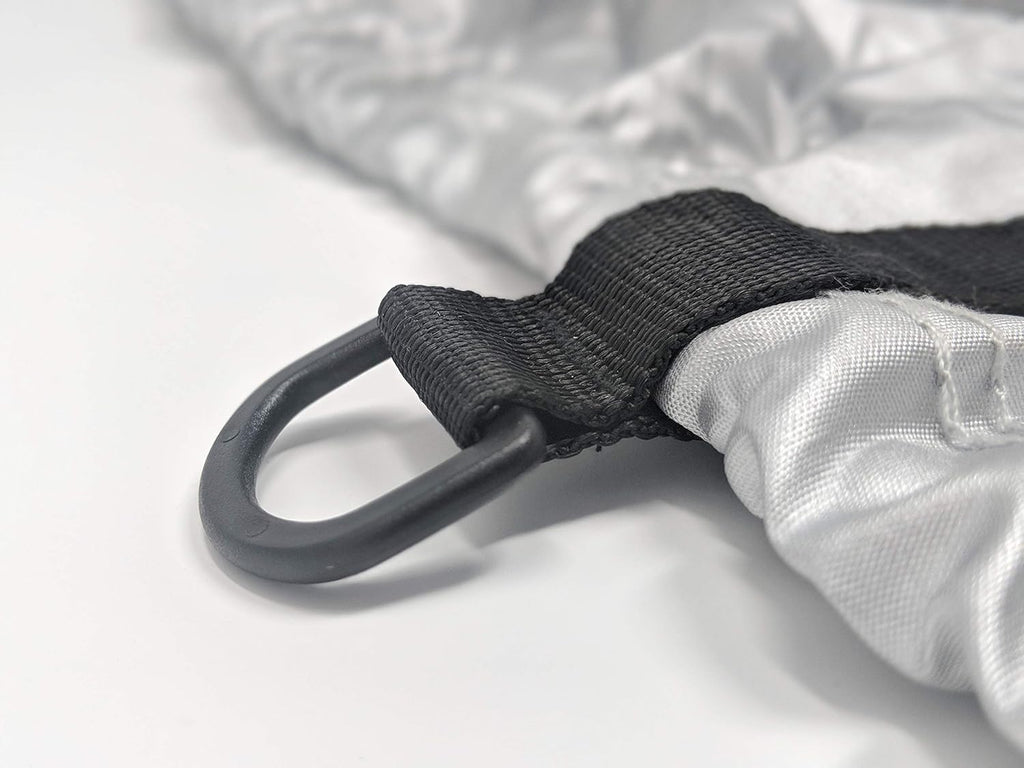 Weatherproof RV Cover for Conversion Van RV 16' - 18' Long with Fleece Lining, Cable Lock, Storage Bag & Wind Straps B961