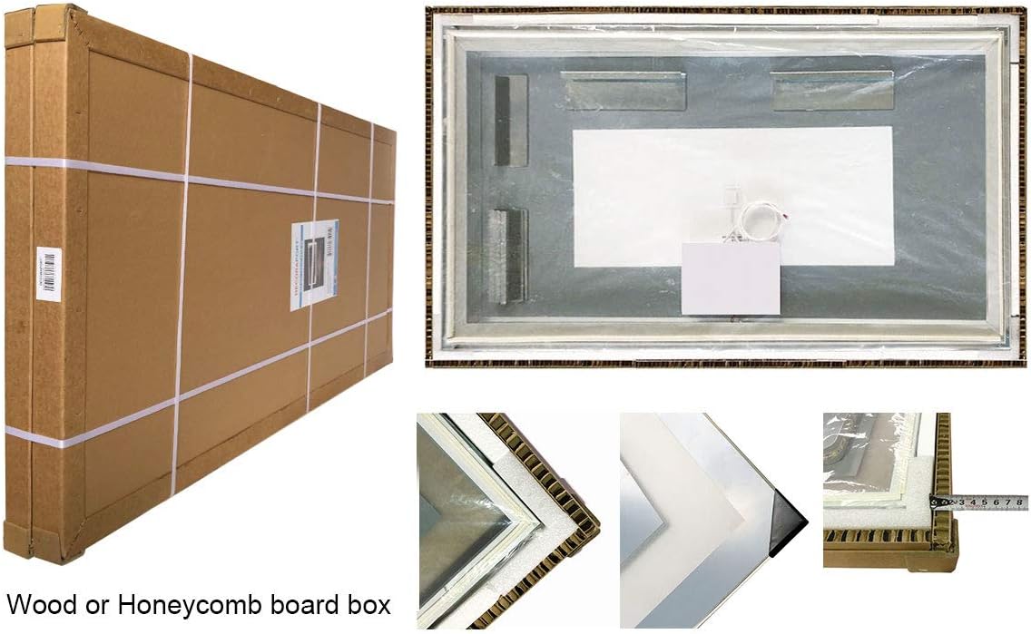 Dimmable LED Bathroom Mirror with Anti-Fog and Bluetooth Function T140309