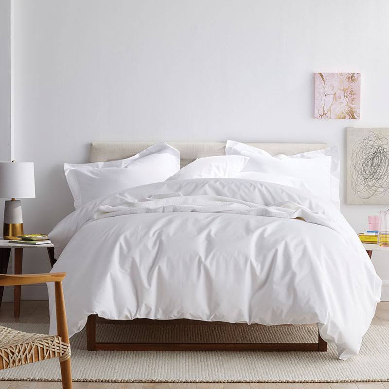 Gray Smoke 300-Thread Count Cotton Percale California King Fitted Sheet K601