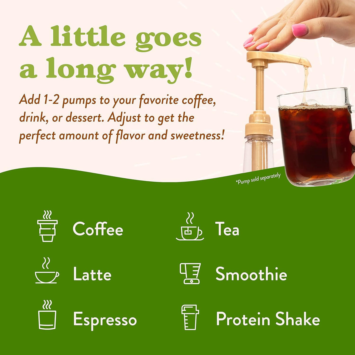 Sugar Free Coffee Syrup, Pistachio Flavor, 25.4 Fl Oz Y29327