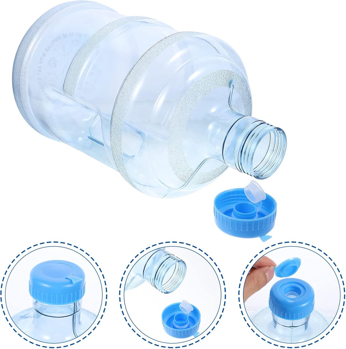 Plastic 5 Gallon Water Bottle with Cap PVC L950