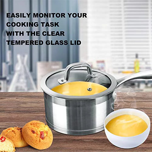 2.5 Quart Stainless Steel Sauce Pan with Lid Q827751