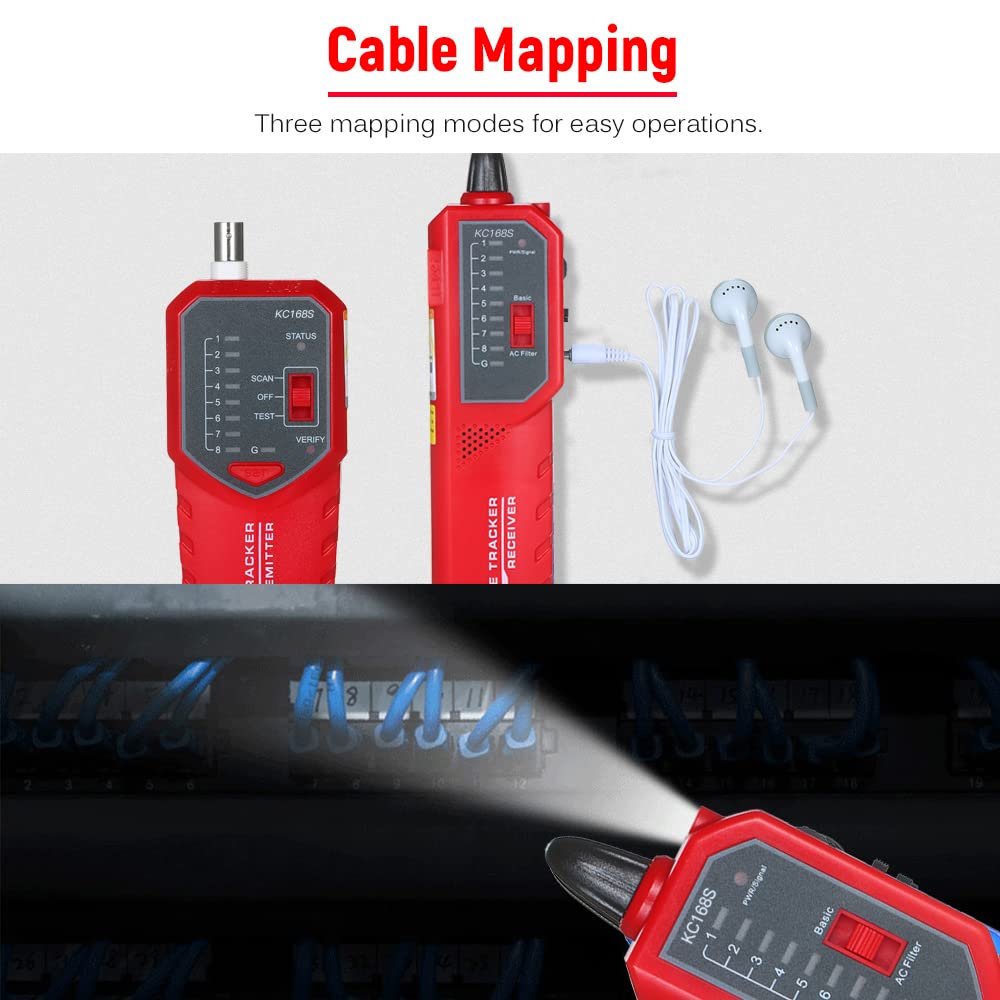 RJ11 RJ45 Ethernet LAN Multifunction Network Cable Tester H83802