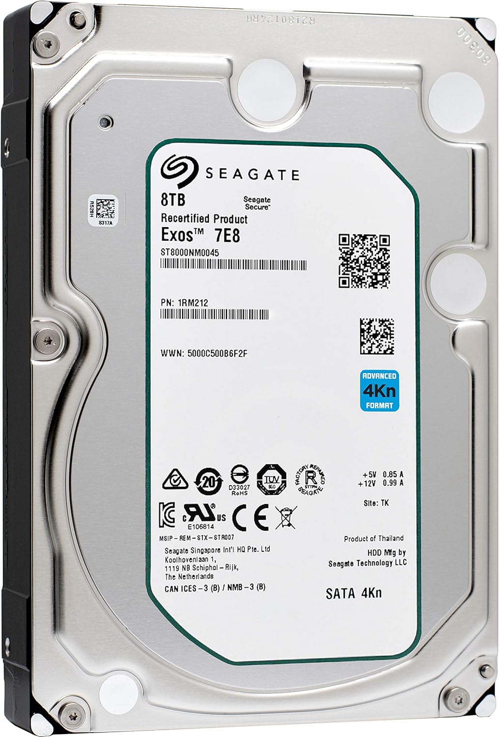 8TB 7200 RPM SATA 3.5-Inch Enterprise Hard Disk Drive F162188