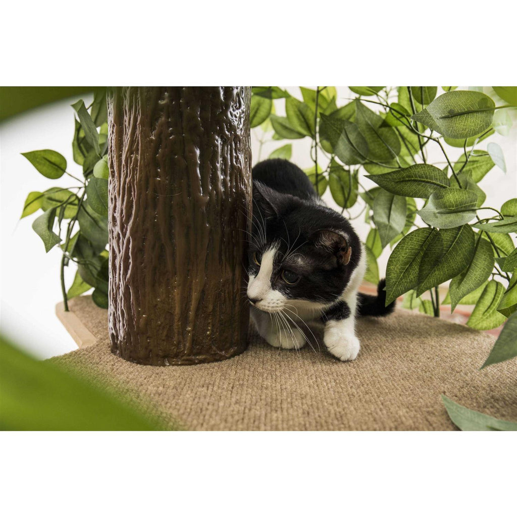 Cat Tree with Leaves Cat House Q2844