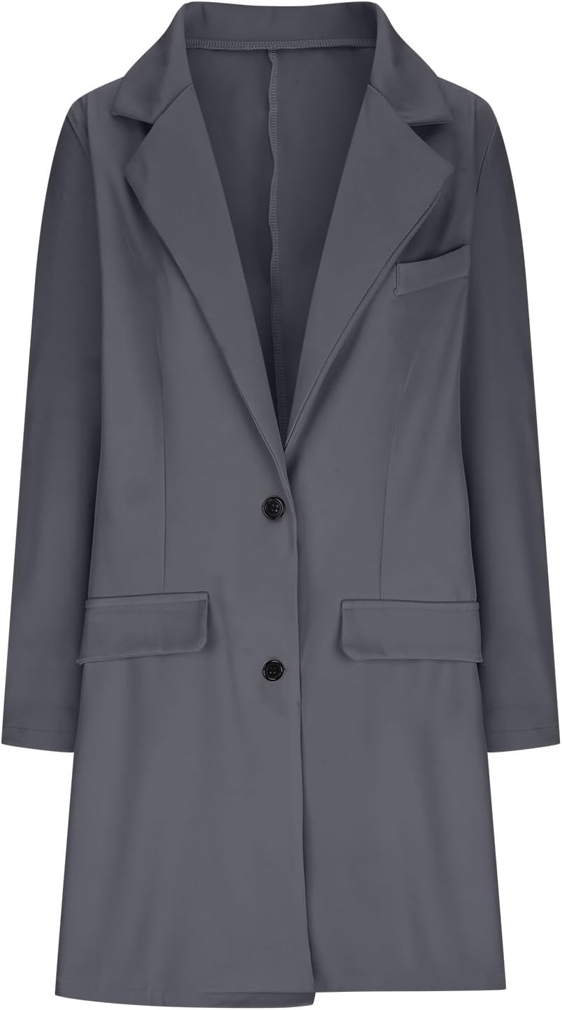 Faux Wool Long Trench Coat with Belt I218