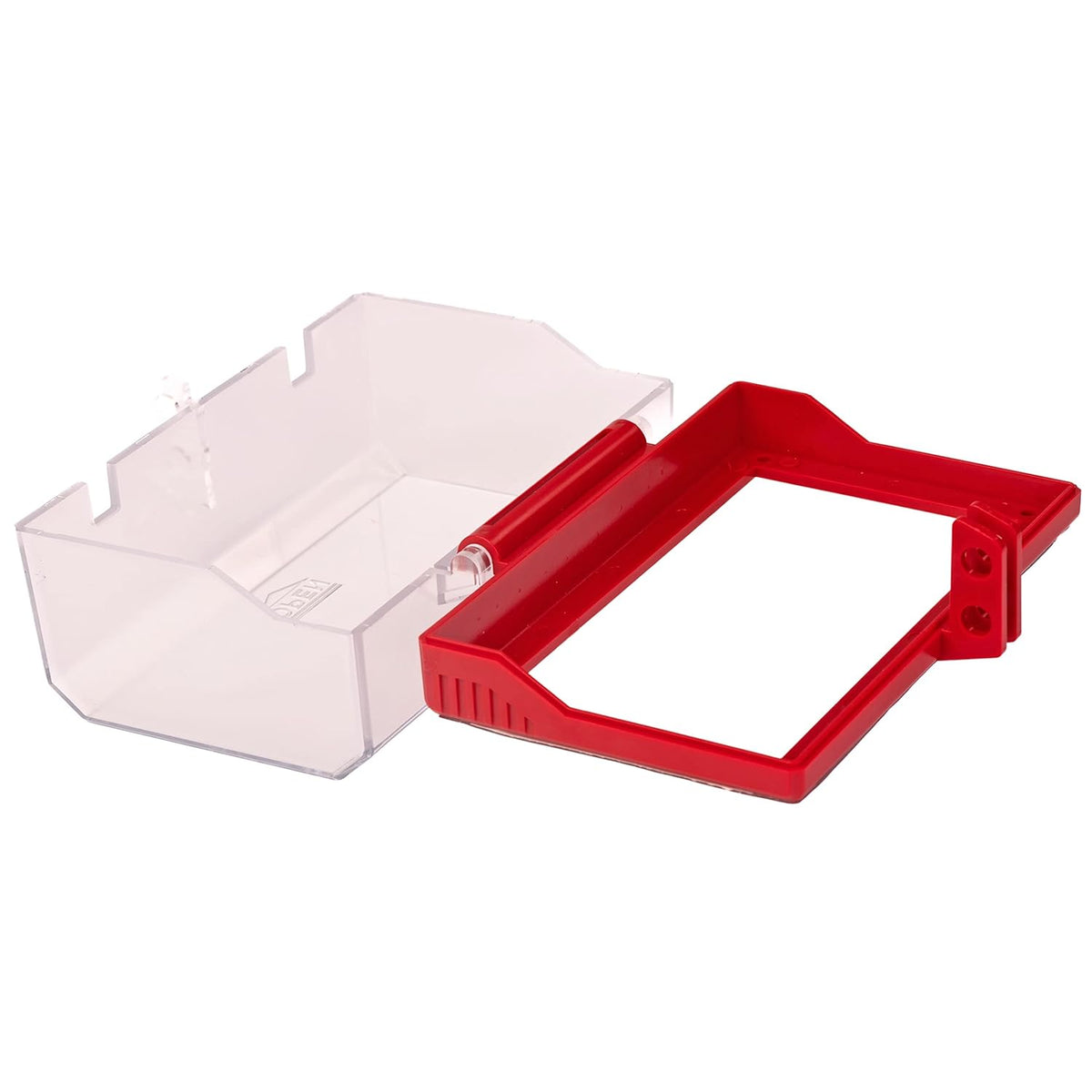XL Rectangular Lockout Box Type Transparent Push Start Button Cover Lockable Push Button Switch Cap Pack of 2 A22595