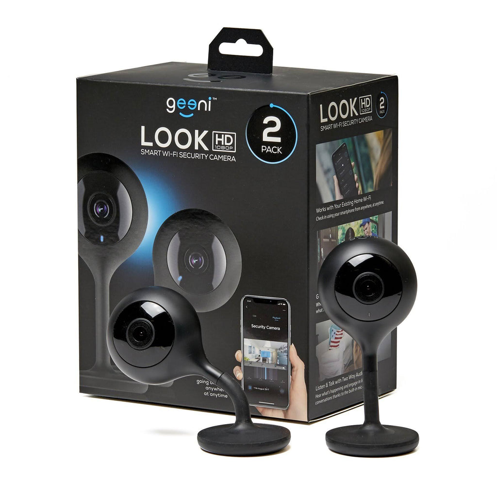 2 Pack 1080p HD Smart Wi-Fi Security Camera System with Night Vision K3063