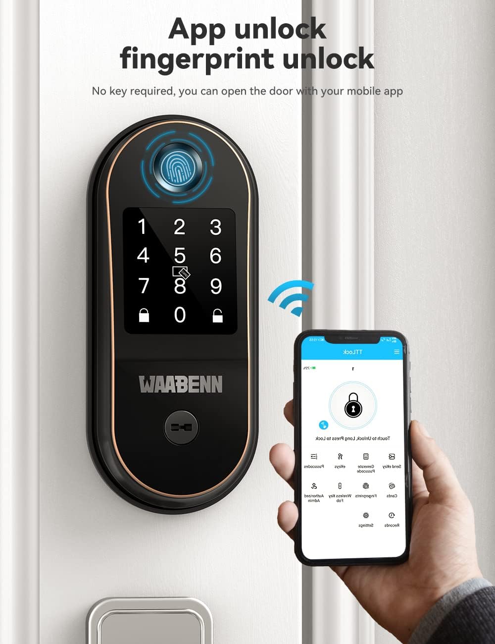 Keyless Entry Fingerprint Door Lock C668