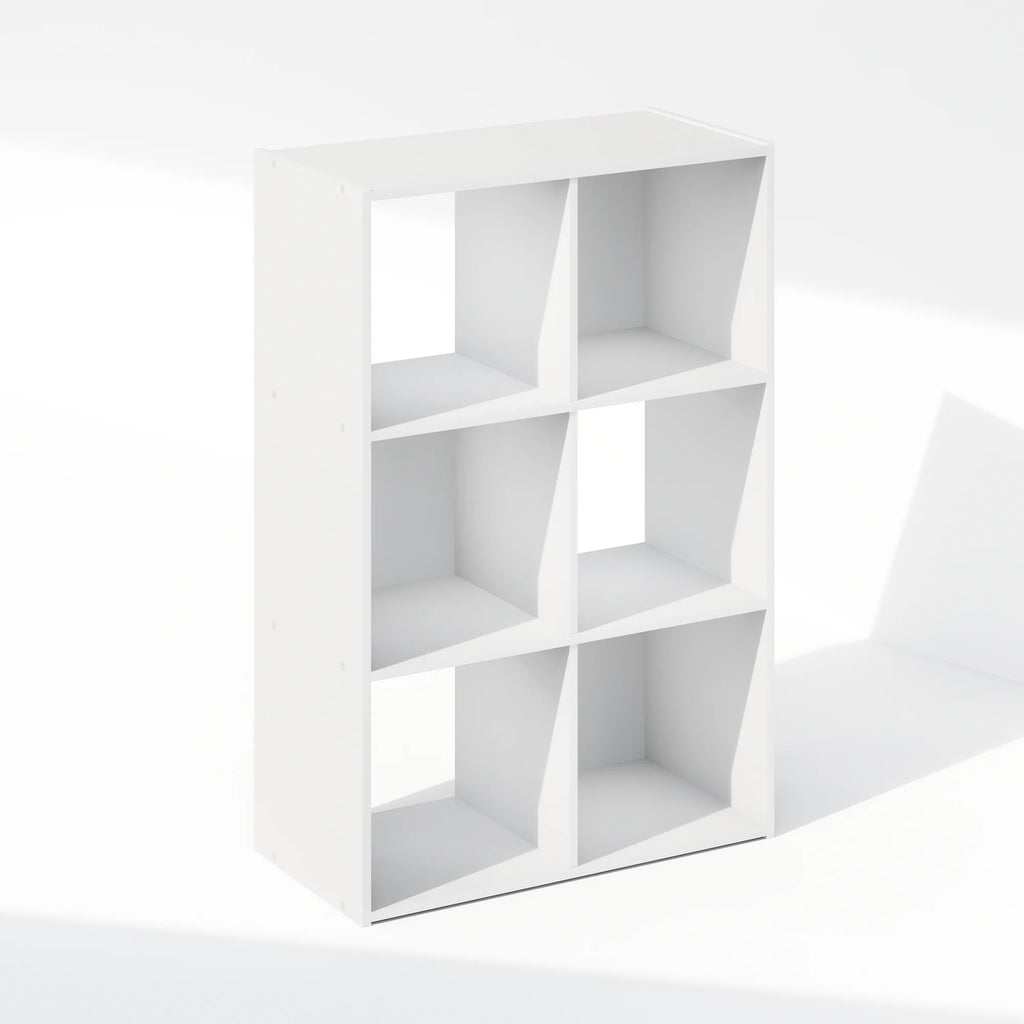 White 6-Cube Storage Cabinet J93265