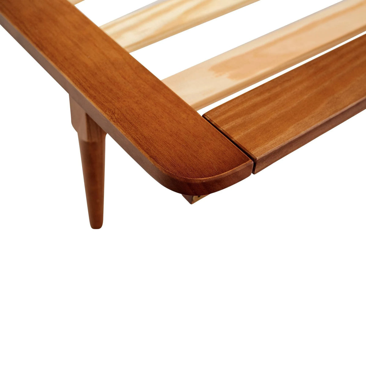 Twin Solid Wood Spindle Bed Caramel Q430122