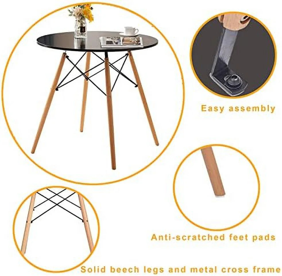White Round Dining Table X390339