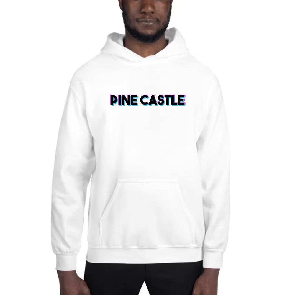 Tri Color Pine Castle Hoodie Pullover Sweatshirt V941327