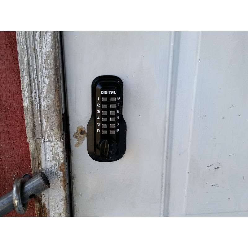 Satin Brass Mechanical Keyless Combination Deadbolt Lock Y76712