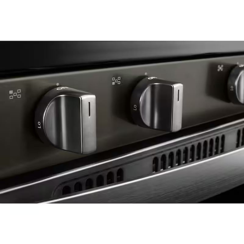5.0 cu. ft. Gas Range with Self Cleaning in Black Stainless O269