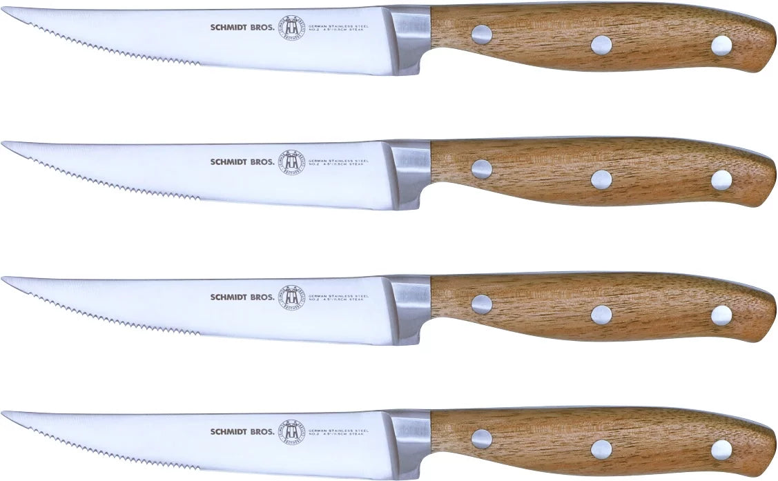 4 Pc Forged Stainless Steel Steak Knife Set Y8726