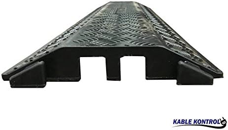 Black 2 Channel Rubber Cable Protector W8186
