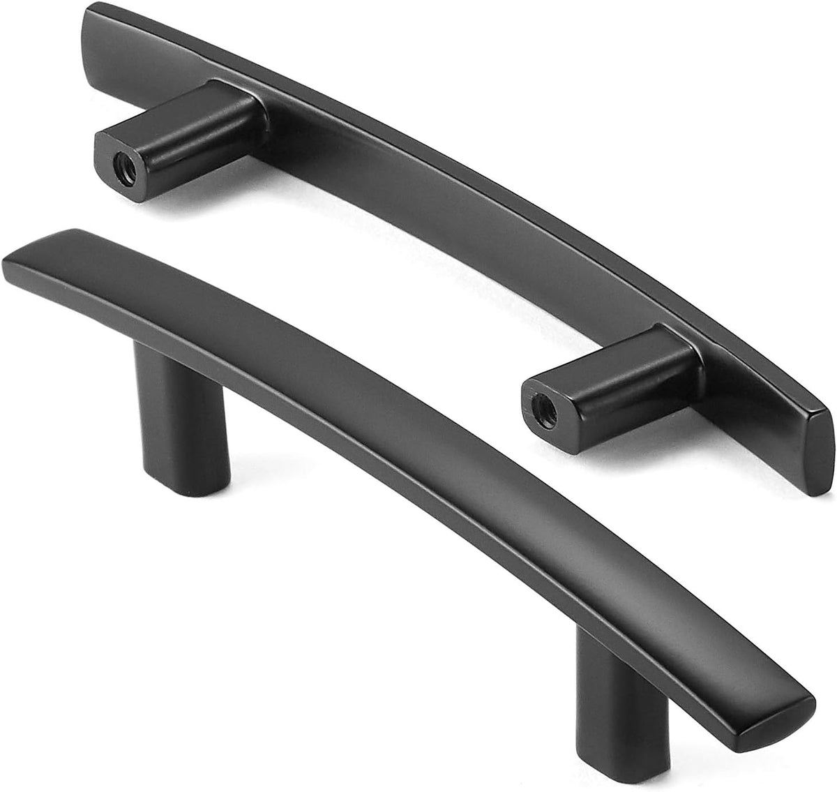 25 Pack Matte Black Kitchen Cabinet Arch Pulls Handles I20180