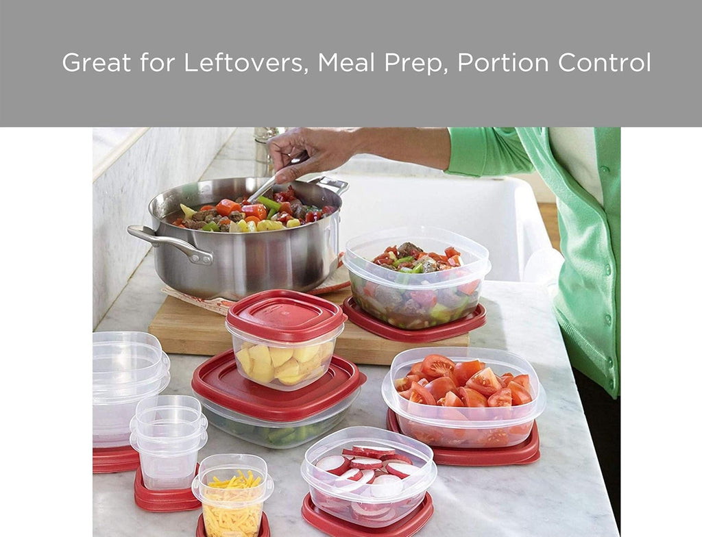 28 Piece BPA-Free Plastic Food Storage Containers S33605