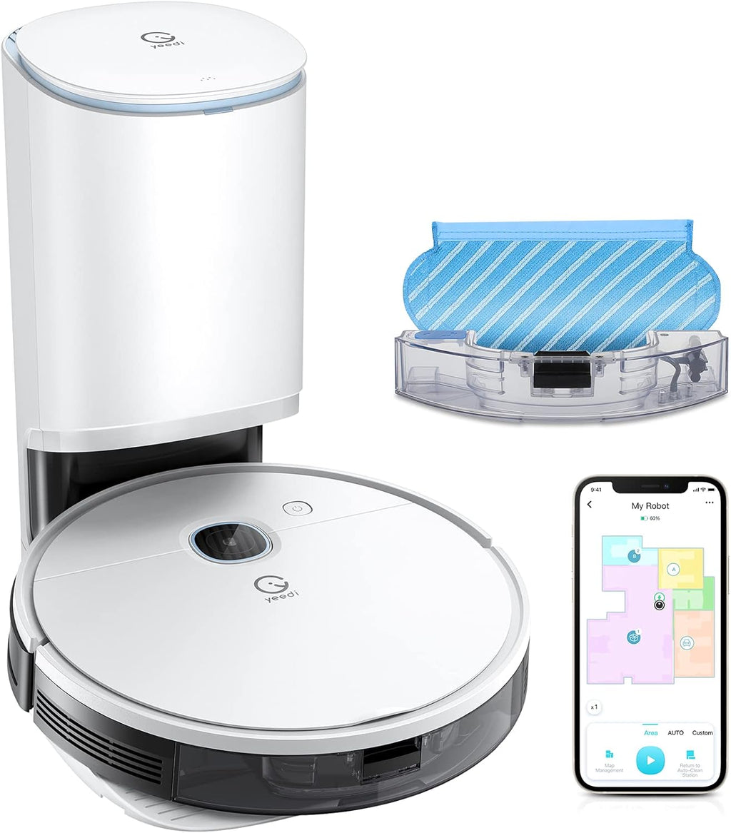 Robot Vacuum and Mop, Self-Emptying 3 in 1, 3000Pa Suction P5080