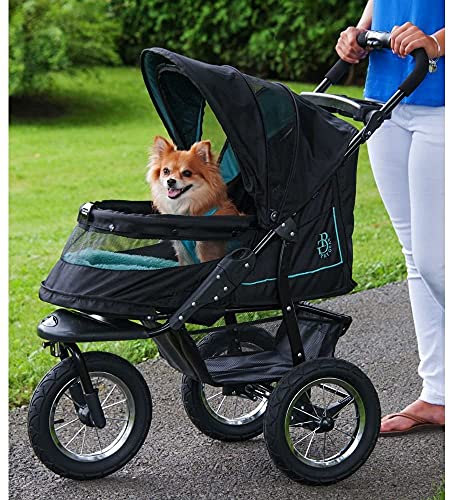 No-Zip Pet Stroller with Gel-Filled Tires F990545