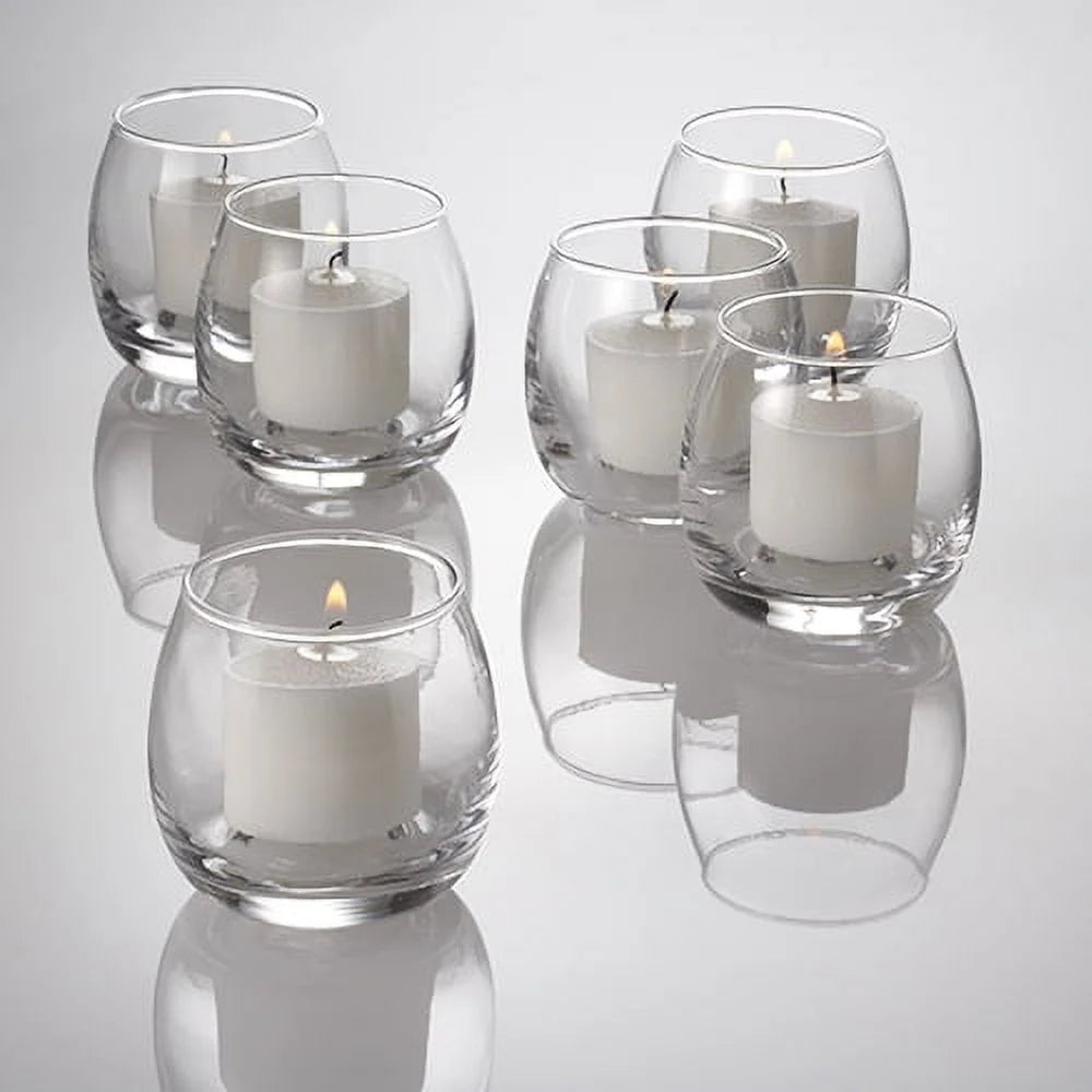 Set of 12 Votive Candle Holder Hurricane W641