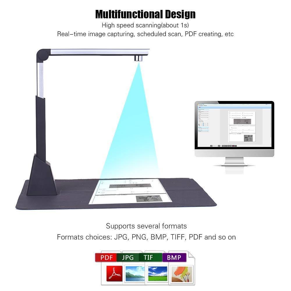 Portable Adjustable A3 Document Camera Scanner with OCR LED Light X33341