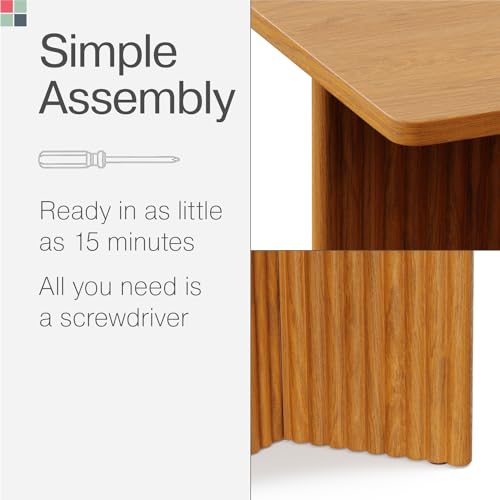 White Solid Wood Accent Side Table P68061