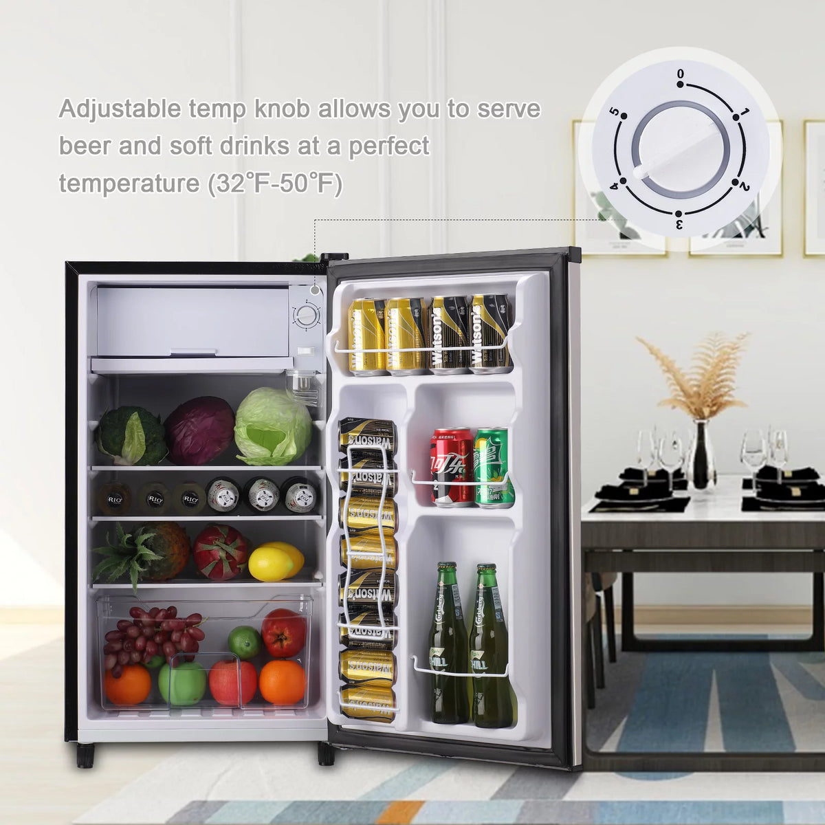 Black 3.2 Cu.Ft Mini Refrigerator G5923