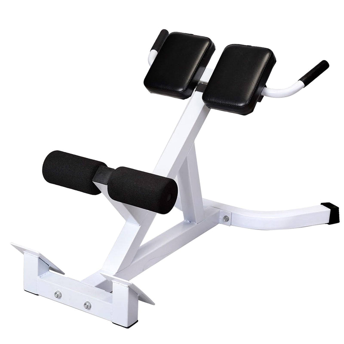 Black Heavy Duty Hyperextension Bench with 5 Position Adjustments N7486