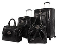 4 Piece Softside Expandable Lightweight Spinner Suitcases with Carry On and Suitcase D344