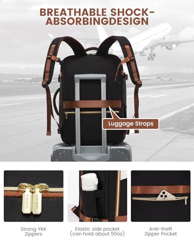 40L Waterproof Travel Backpack with 3 Packing Cubes L191191
