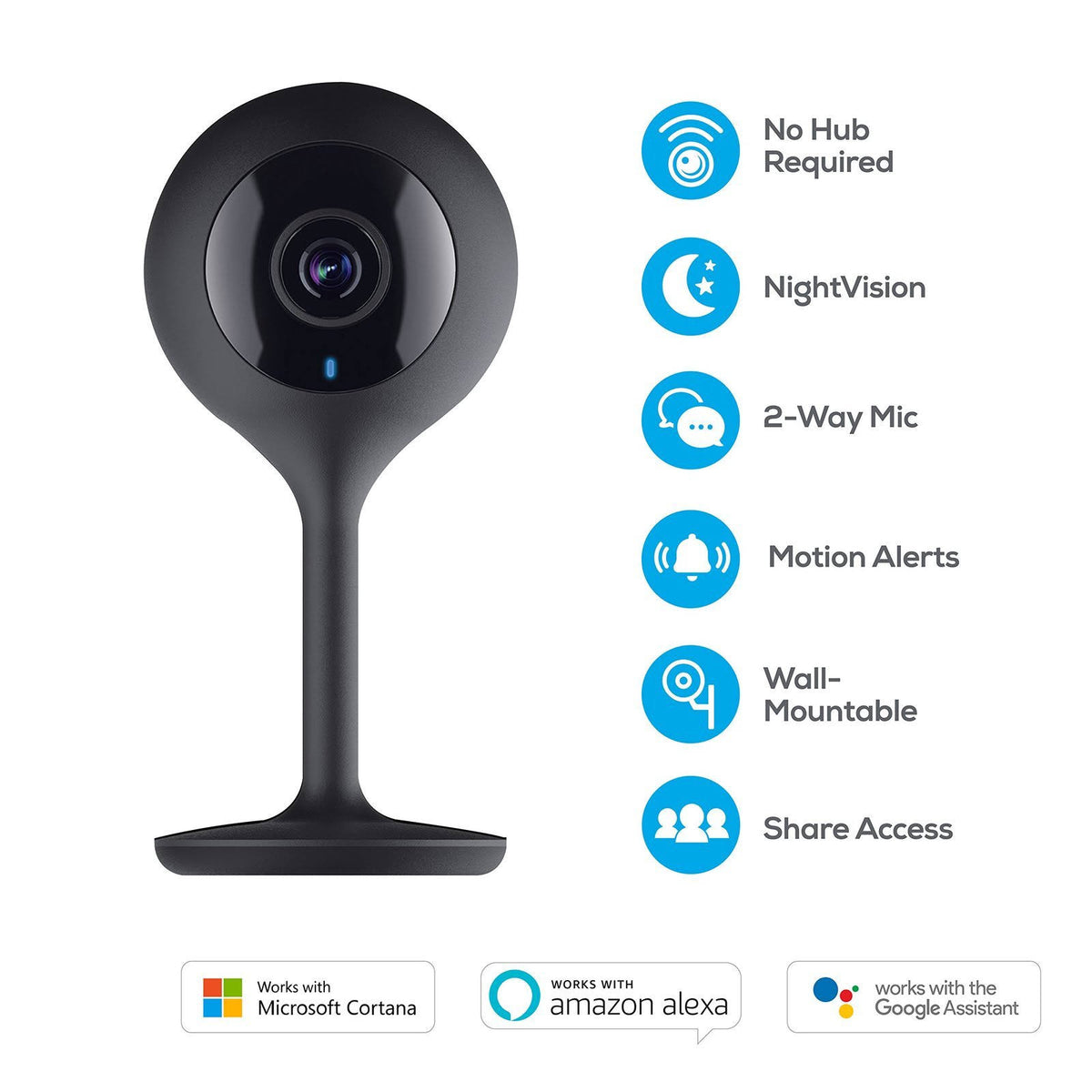 2 Pack 1080p HD Smart Wi-Fi Security Camera System with Night Vision K3063