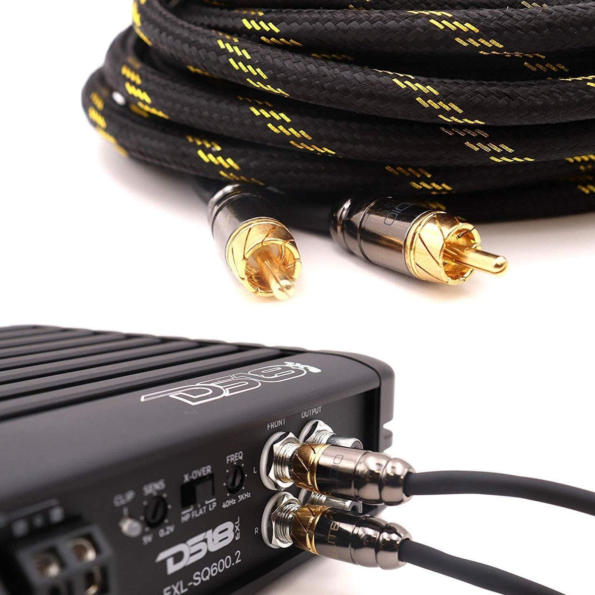100% OFC Copper 4 Channel 20 ft RCA Audio Interconnect Stereo Cable T80309