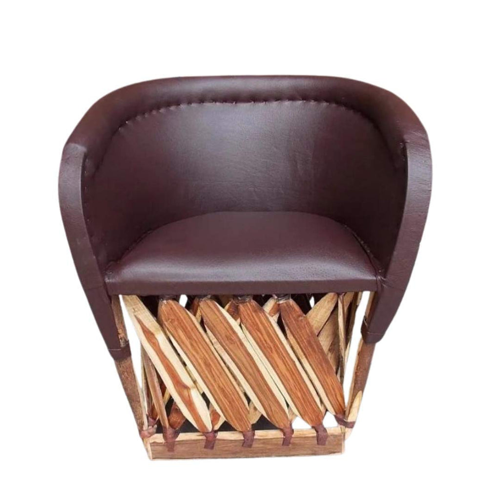 Chocolate Color Mexican Traditional Style Chair X100