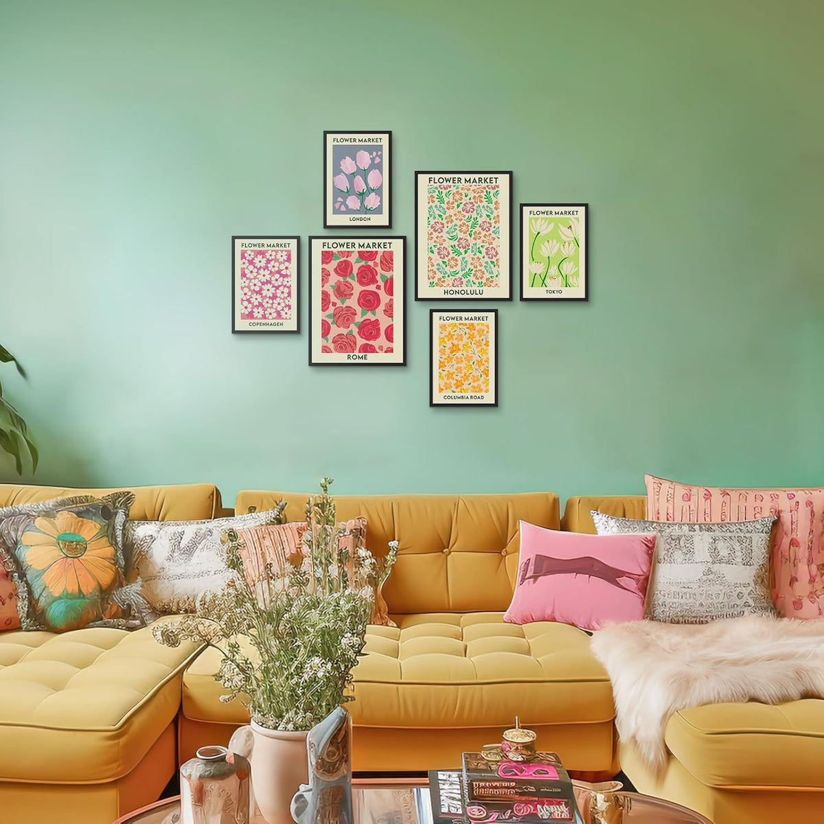6 Pack Wall Art Posters Prints B717