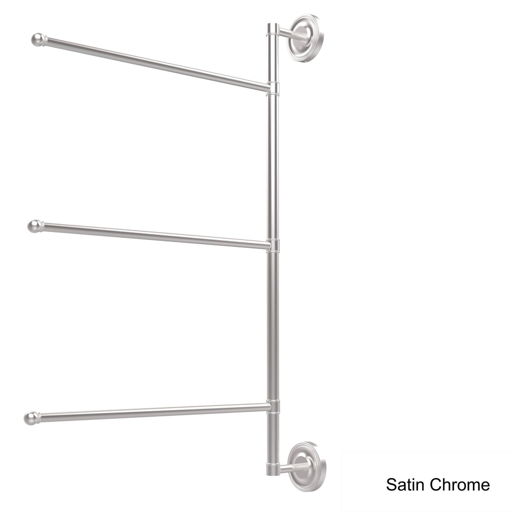 28-in Vertical 3 Swing Arm Towel Bar Polished Nickel H1495
