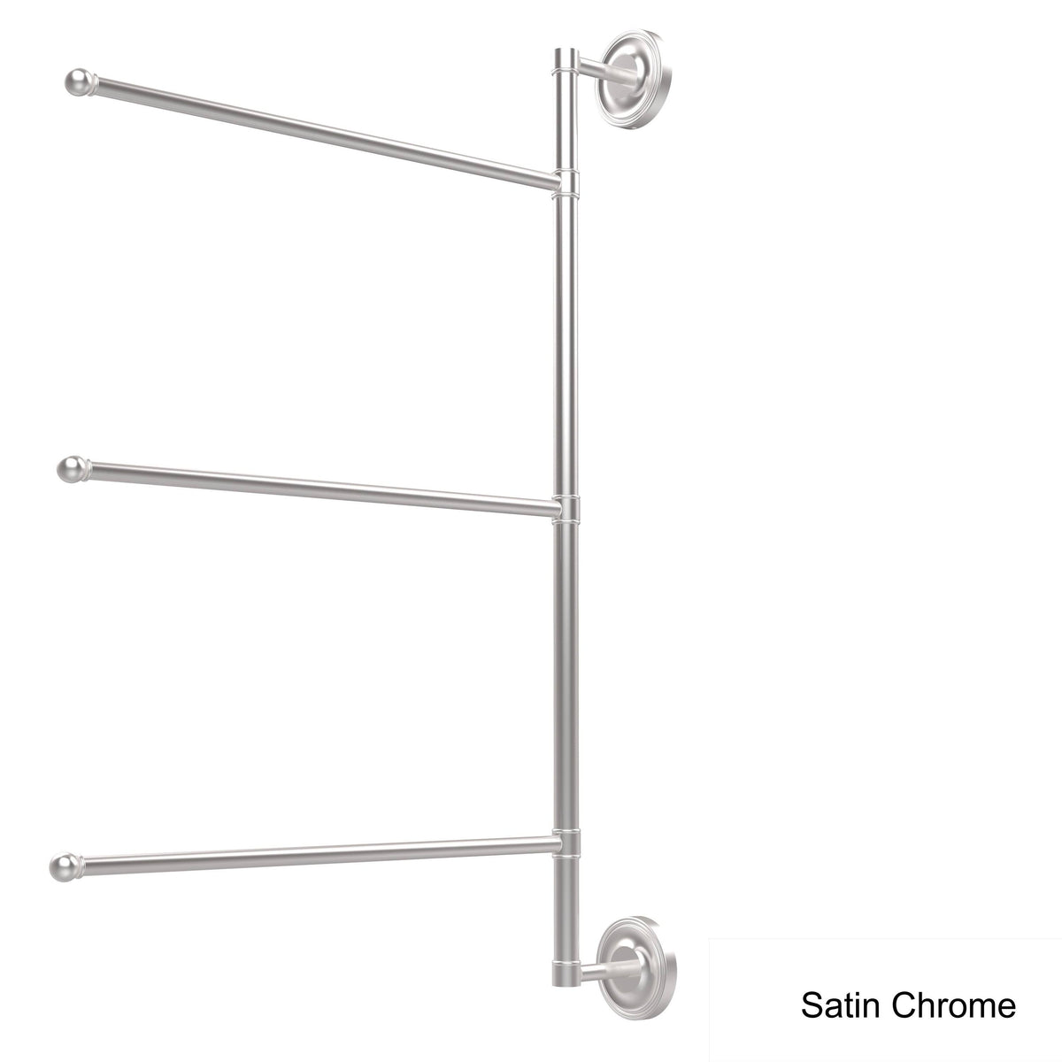 28-in Vertical 3 Swing Arm Towel Bar Polished Nickel H1495