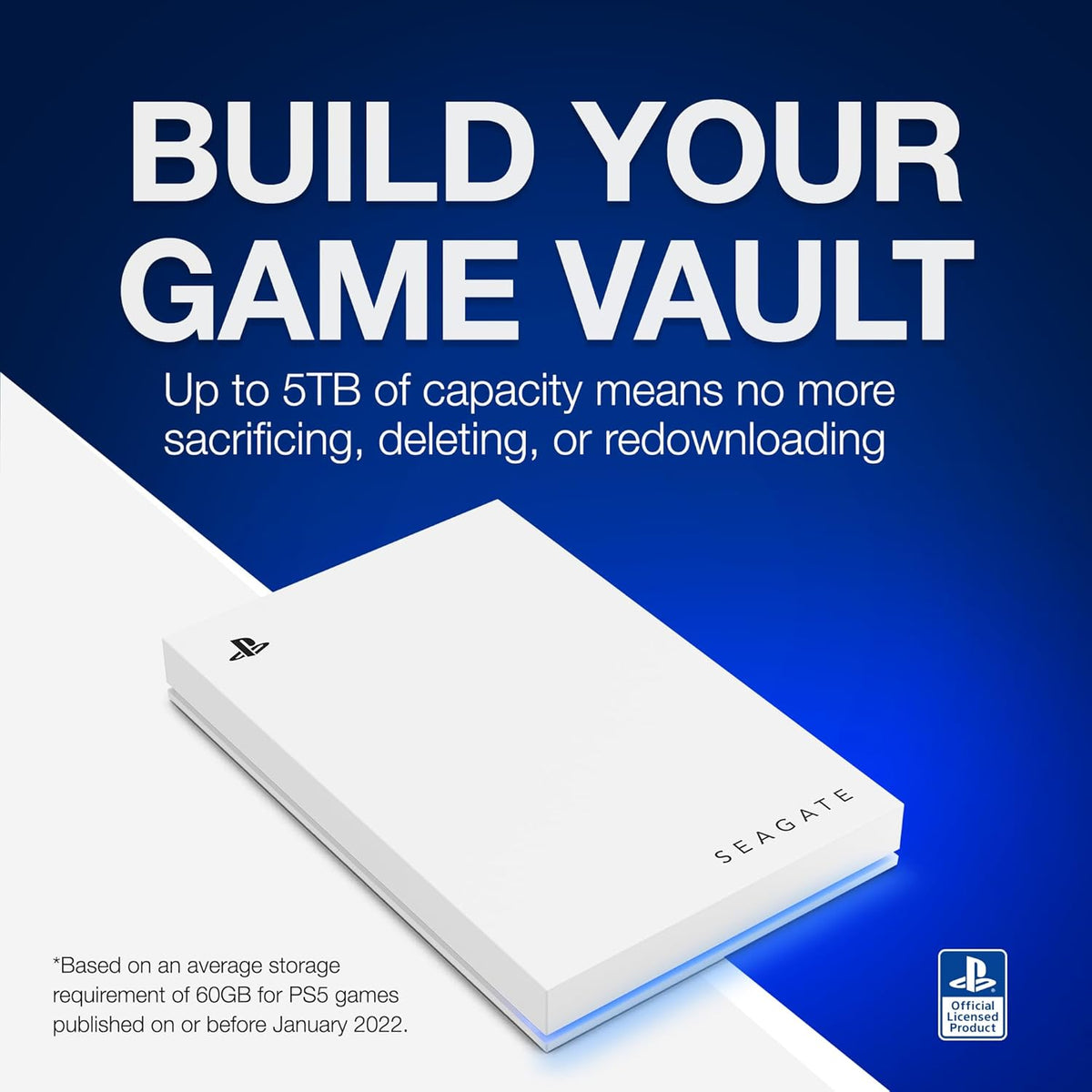 2TB External HDD USB 3.0 Blue LED R134