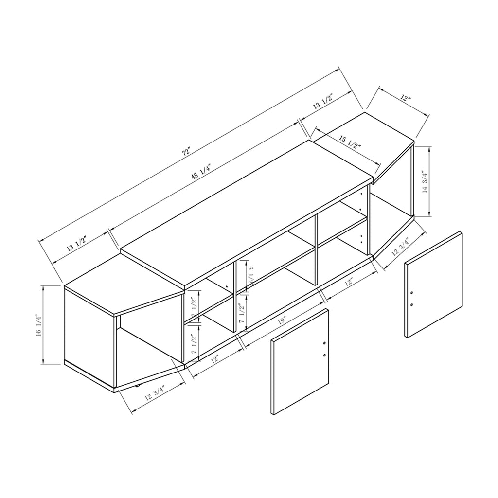 Cappuccino TV Stand U7058