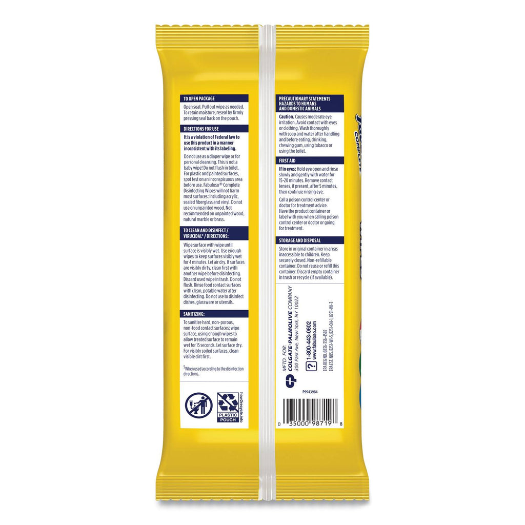 Multi Purpose Wipes, Lemon, 24/Pack X188776