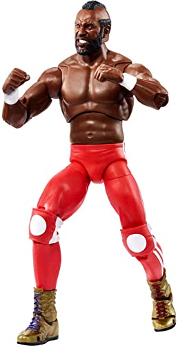 WWE Ultimate Edition Action Figure & Accessories Set, 6-inch Collectible with 30 Articulation Points, Swappable Pieces & Entrance Gear D9554