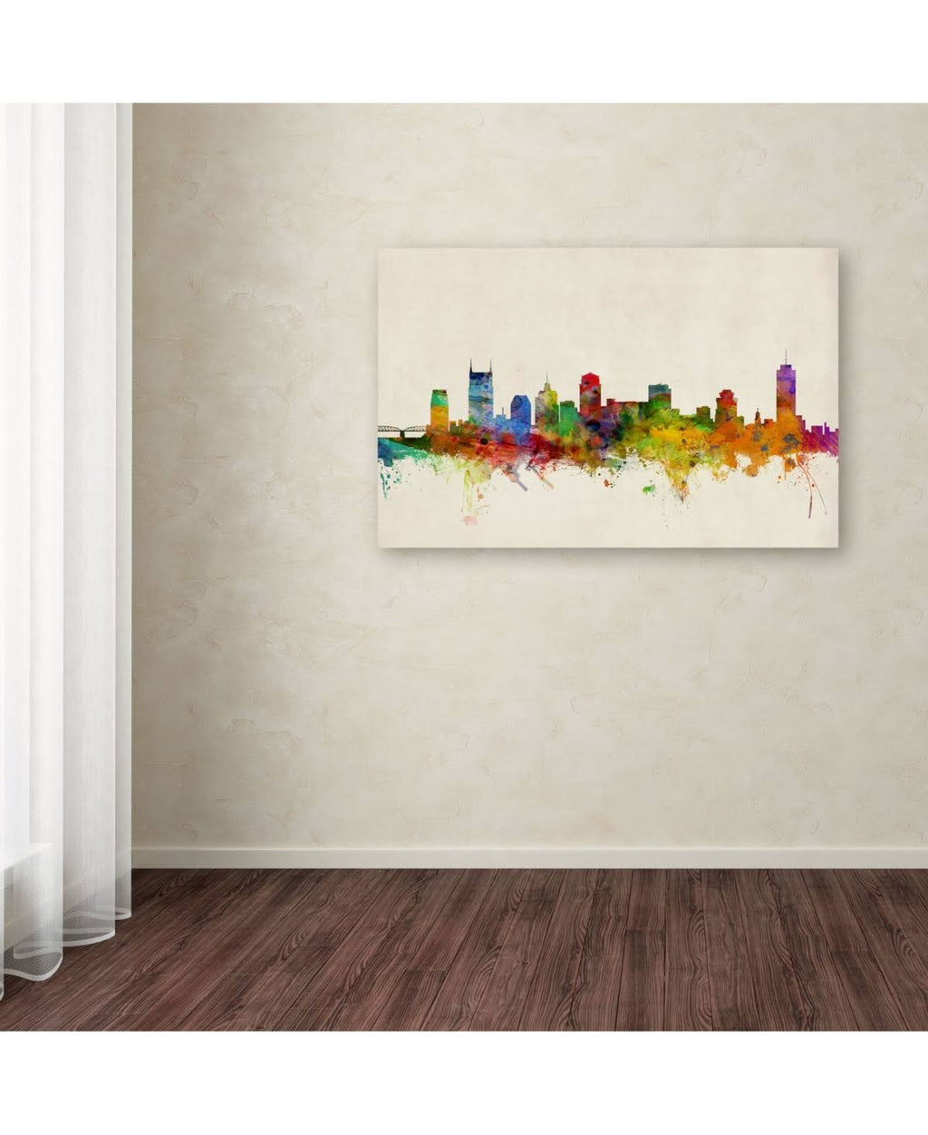 Nashville Watercolor Skyline V619070