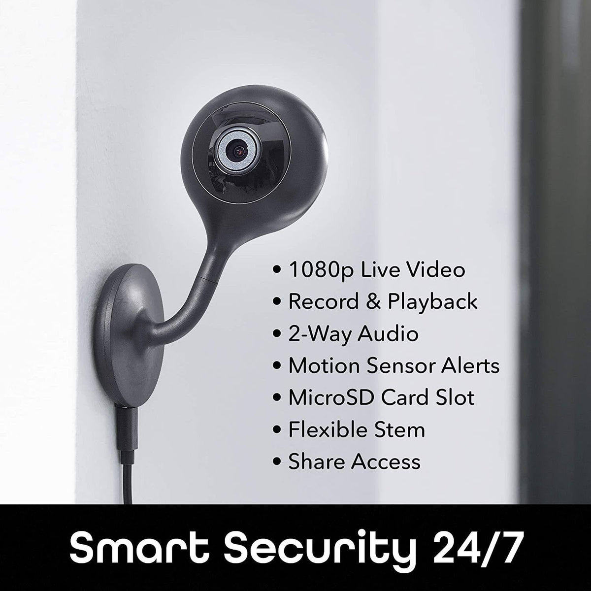 2 Pack 1080p HD Smart Wi-Fi Security Camera System with Night Vision K3063