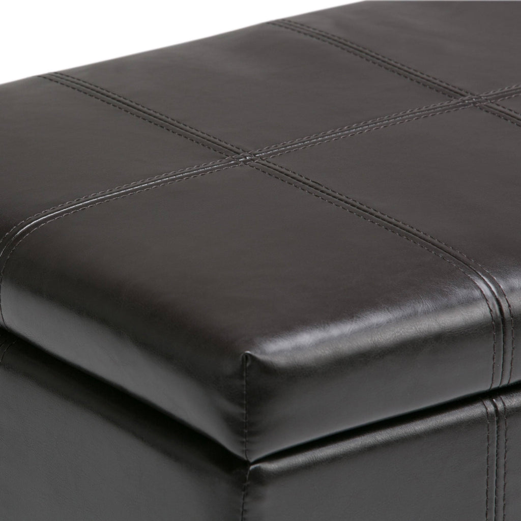 Black Storage Ottoman Bench Y5433