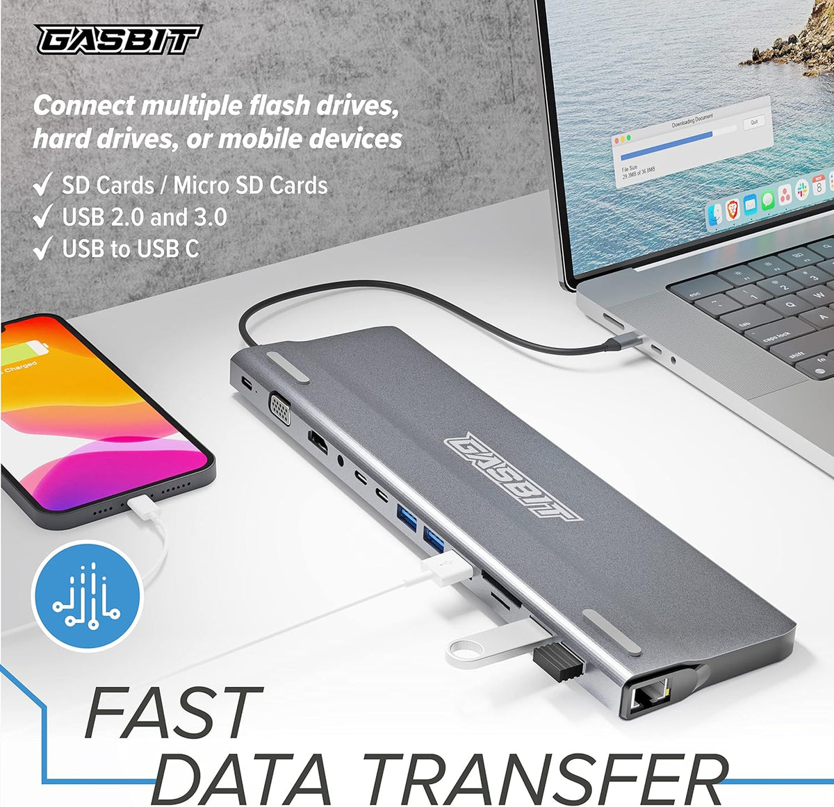 14-in-1 USB C Hub Multiport Adapter L482