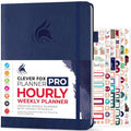 Undated Weekly & Monthly Life Planner with Time Slots, A4 (Black) I9870