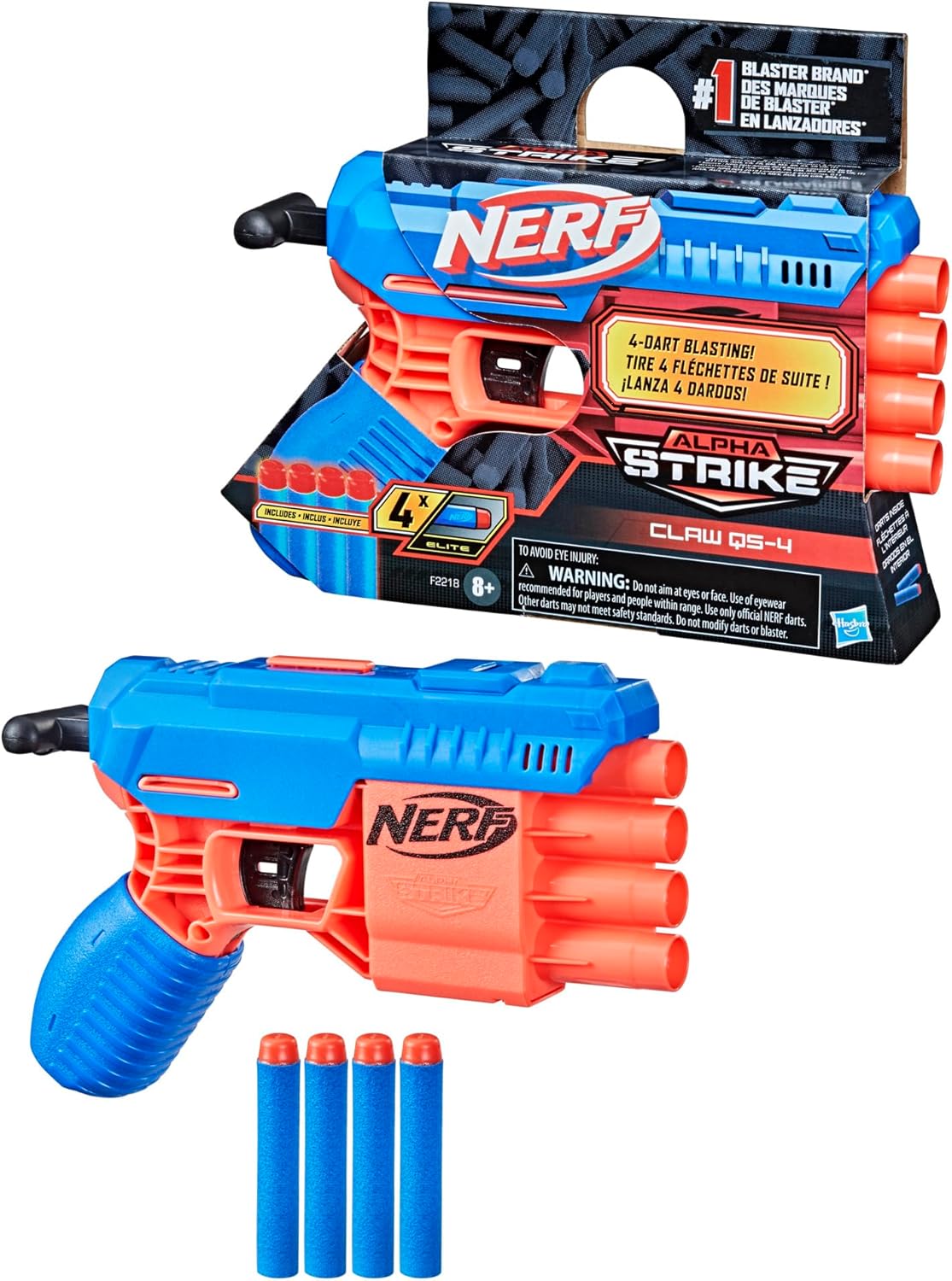 4 Official Elite Foam Darts Blaster K10966