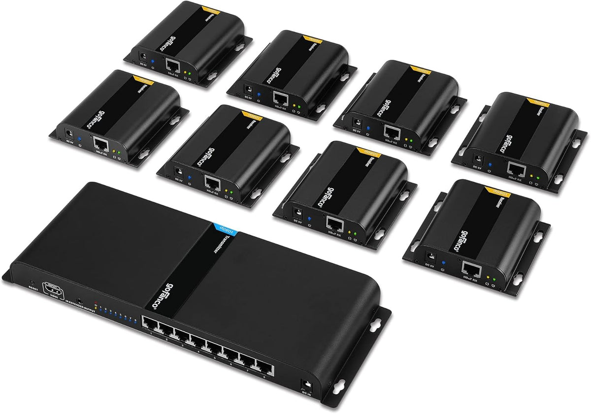 1080p 1x4 HDMI Extender Splitter Balun H8262