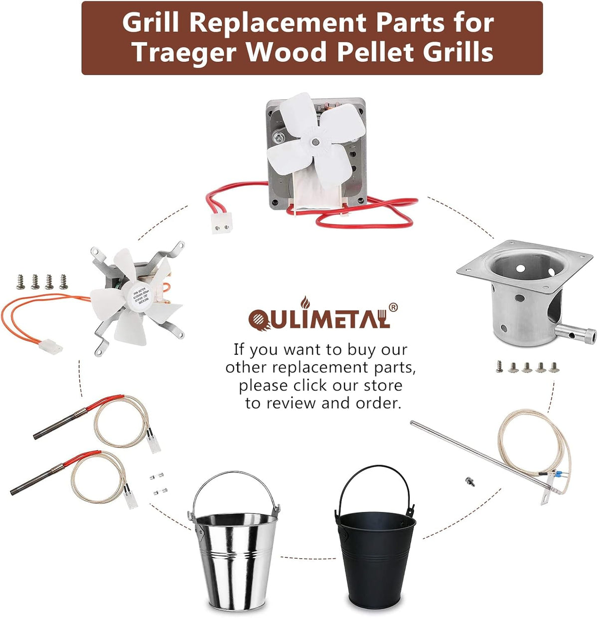 Grill Auger Motor Kit Replacement Parts U98186